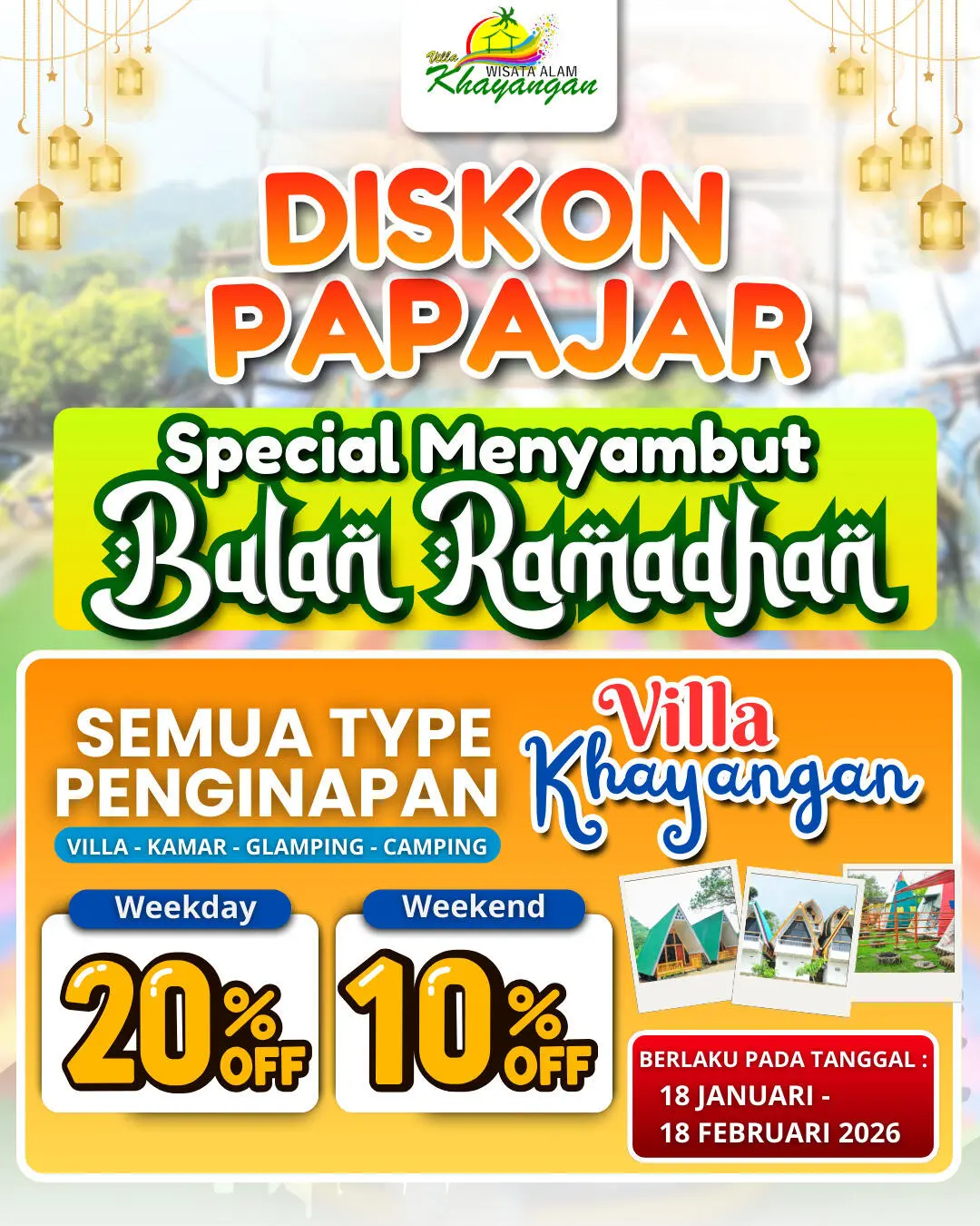 Promo Ramadhan! Villa Khayangan Hadirkan Diskon Papajar Hingga 20 Persen