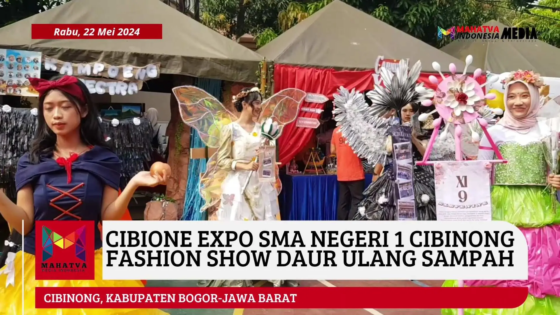 Cibione Expo SMA Negeri 1 Cibinong, Tampilkan Fashion Show Dari Daur Ulang Sampah
