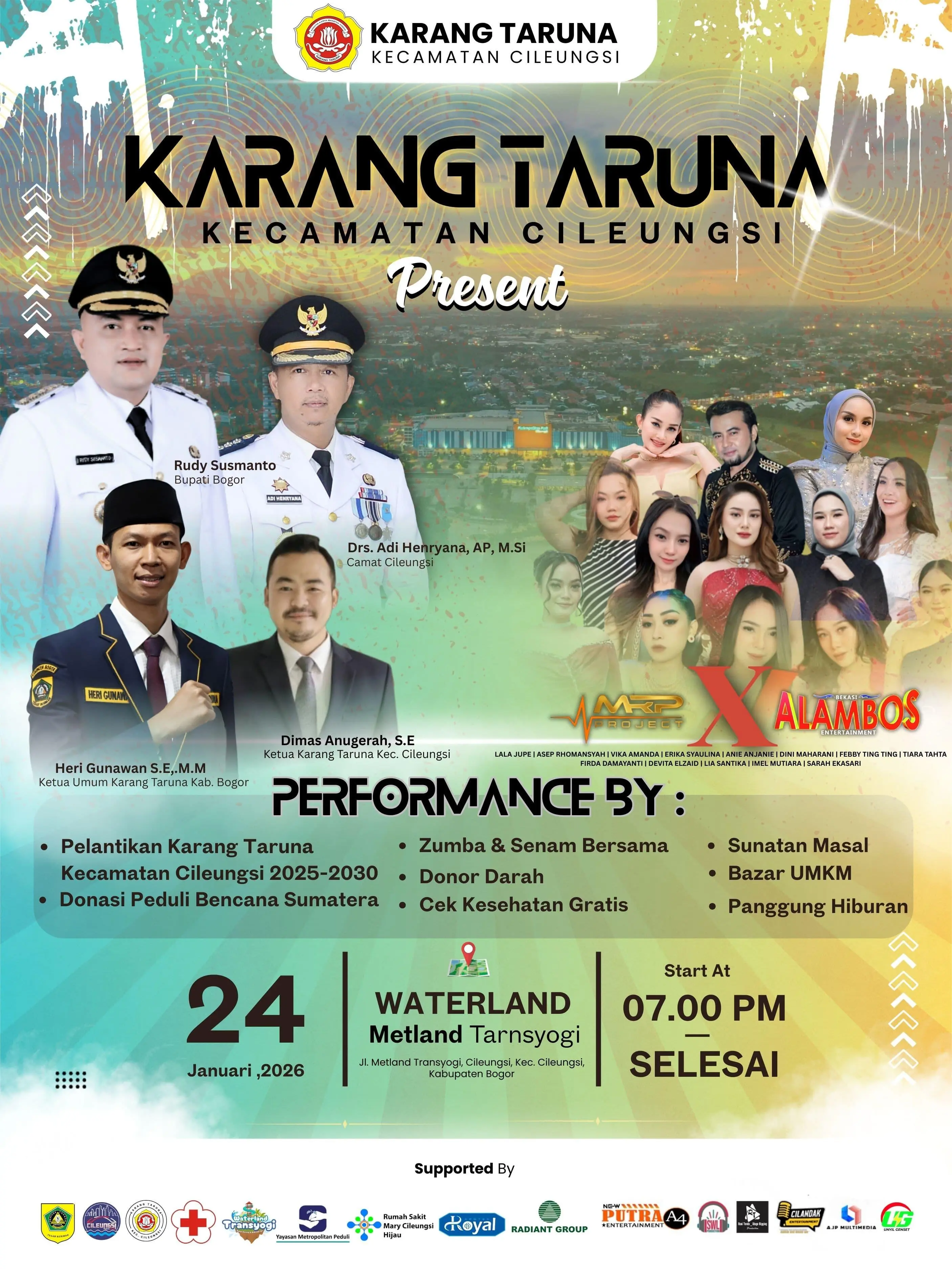 Karang Taruna Kecamatan Cileungsi Siapkan Pelantikan Pengurus dan Panggung Hiburan, Hadirkan Artis Nasional